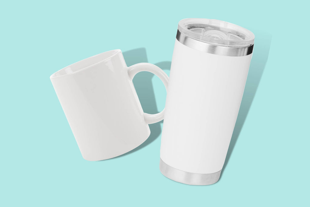 Mugs and Tumblers link for Happenstance Ltd for the drinkware collection