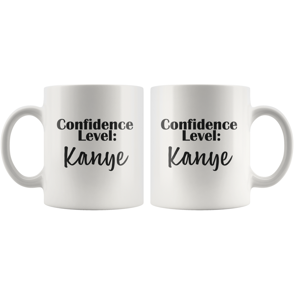 Confidence Level Kanye Mug - Happenstance Ltd.